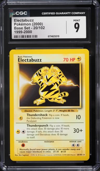 1999-2000 Pokemon Base Set Electabuzz #20