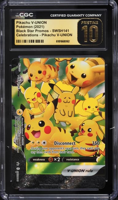 Pokemon SWSH Promo Celebrations Full Art Pikachu V-Union #SWSH141