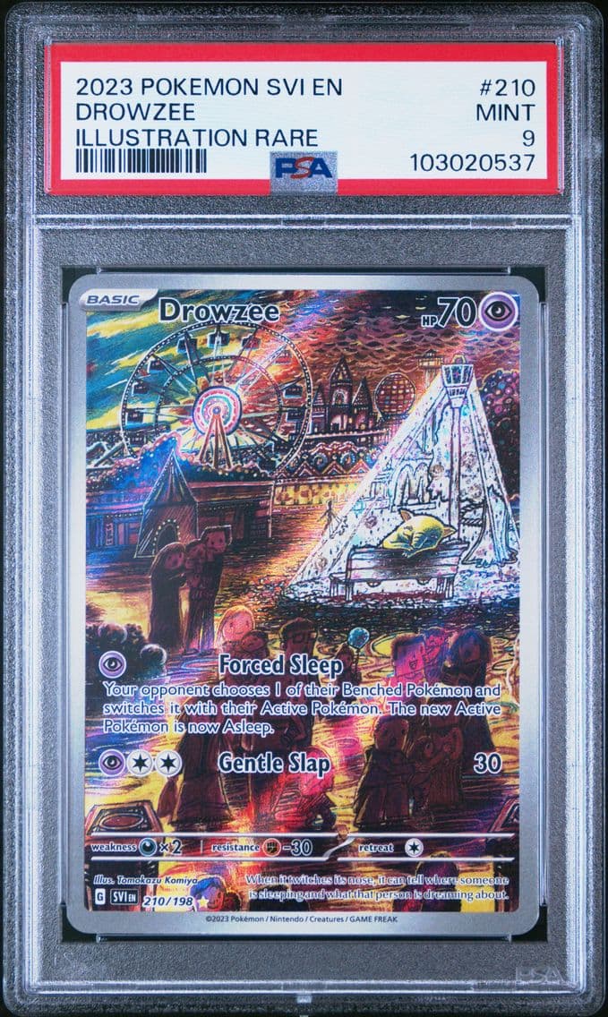 2023 #210 Drowzee PSA 9 Svi EN-S