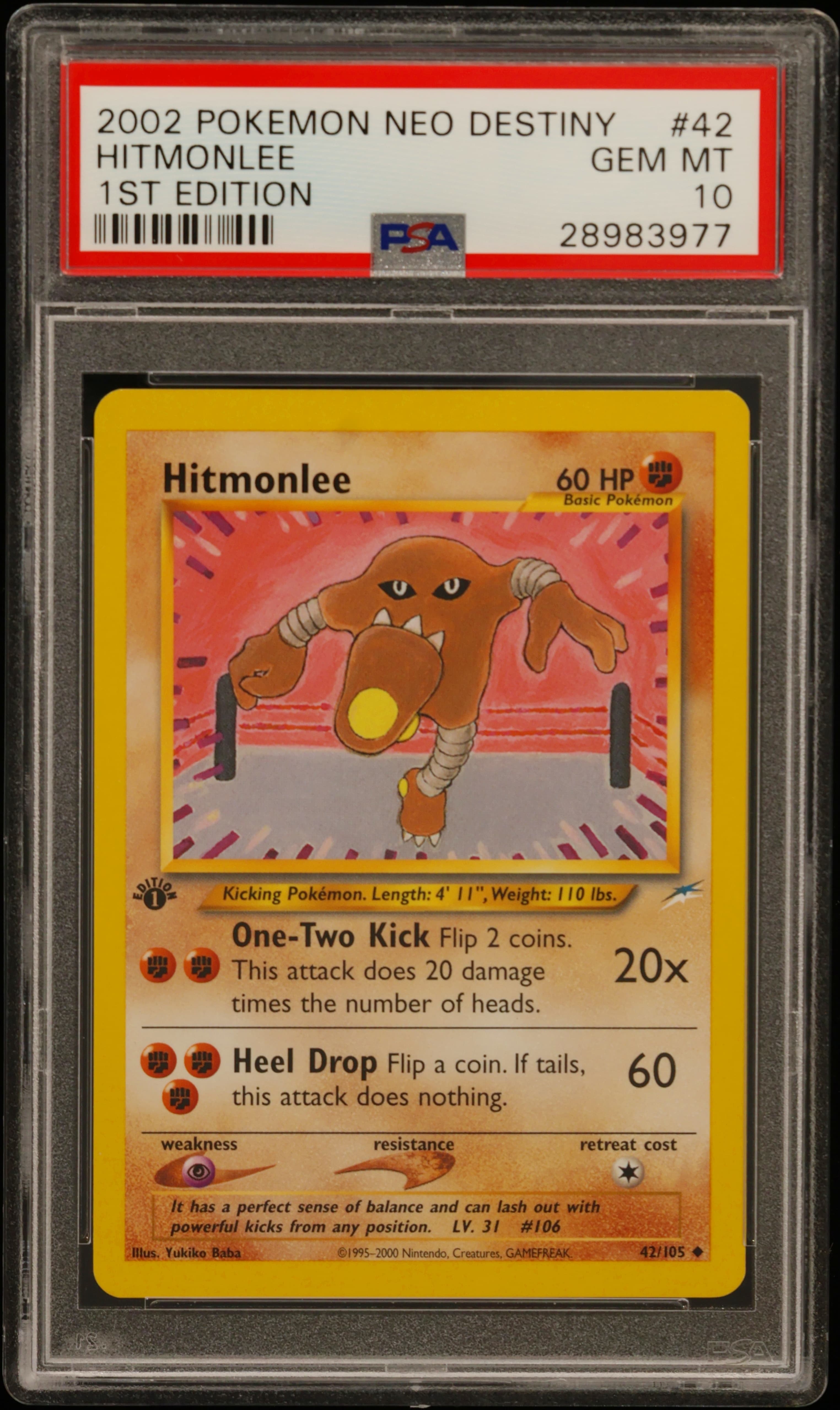 HITMONLEE 1st Edition