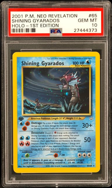 Shining Gyarados-Holo 1st Edition