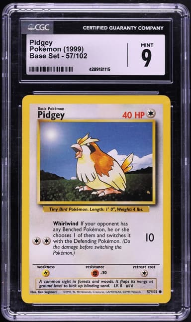 Pokemon Base Set Pidgey #57