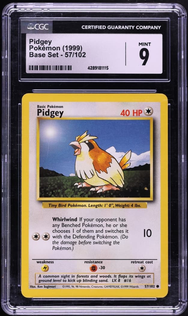 Pokemon Base Set Pidgey #57