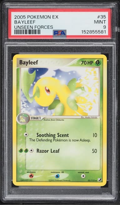 Pokemon Ex Unseen Forces Bayleef #35