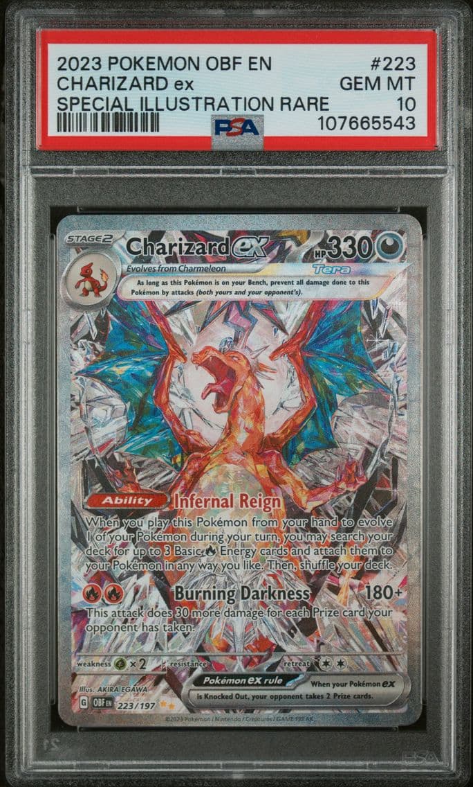 2023 #223 Charizard EX PSA 10 Ob