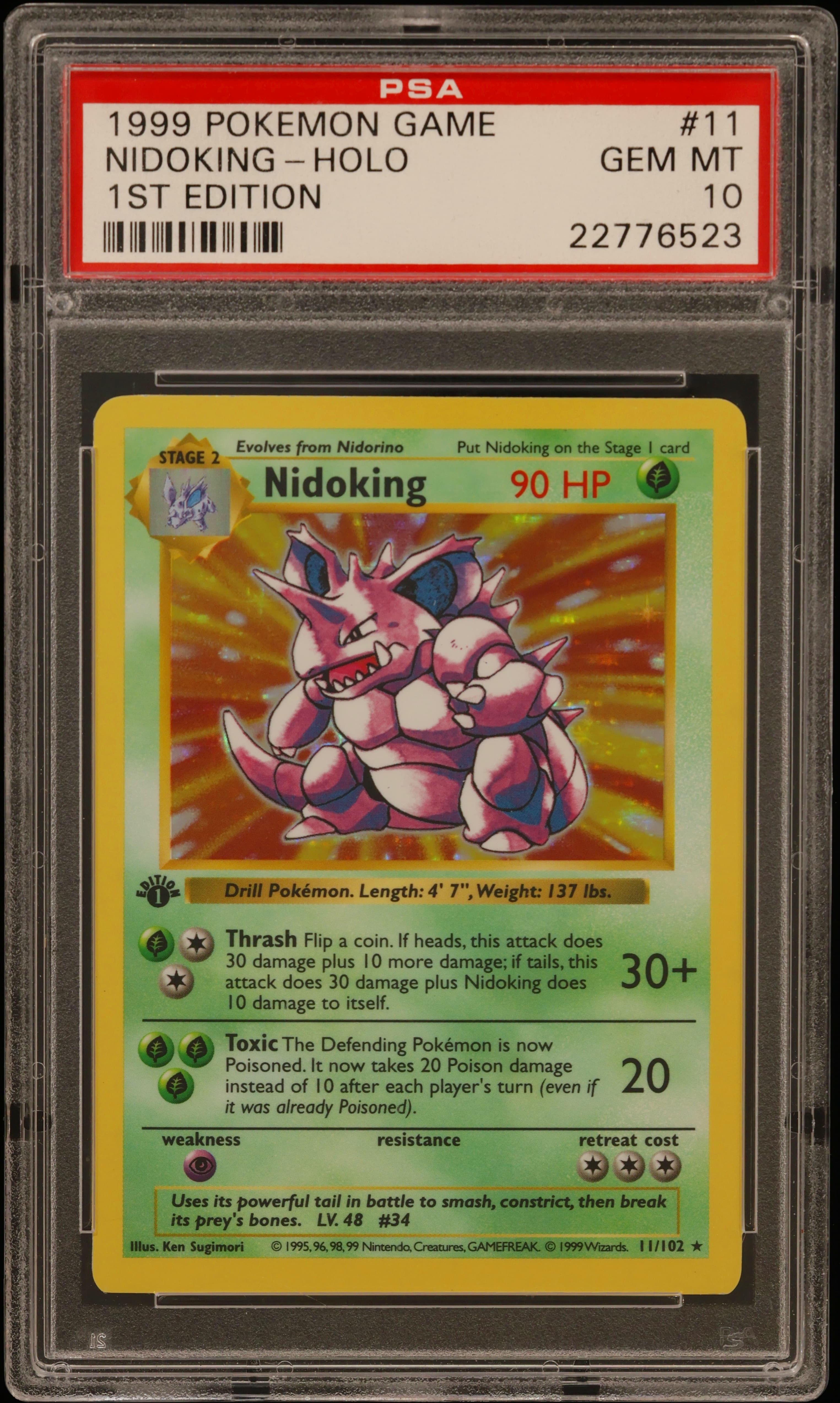 Nidoking-Holo 1st Edition