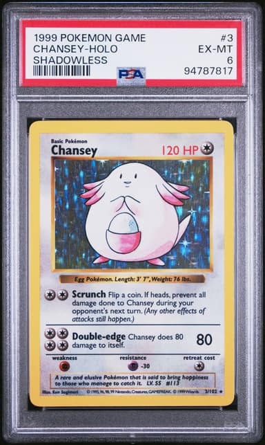 Chansey-Holo Shadowless