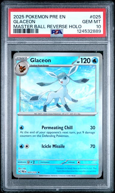 Glaceon Master Ball Reverse Holo