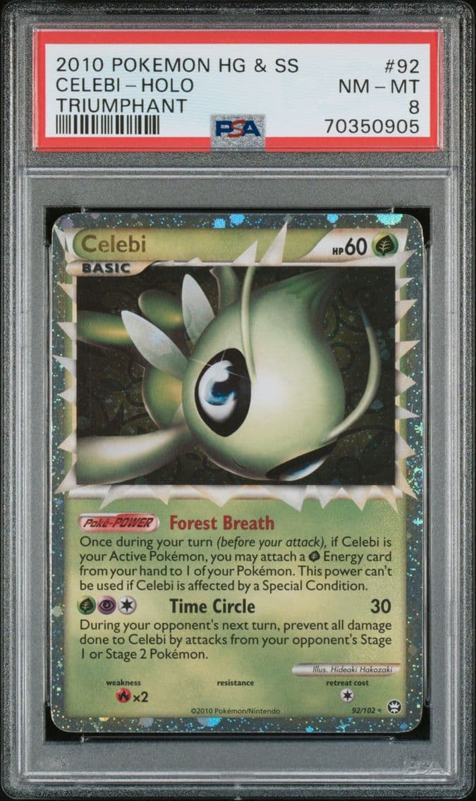 2010 #92 Celebi-Holo PSA 8 Heart