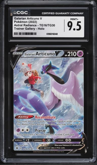 Pokemon Sword & Shield Astral Radiance CHR Galarian Articuno V #TG16