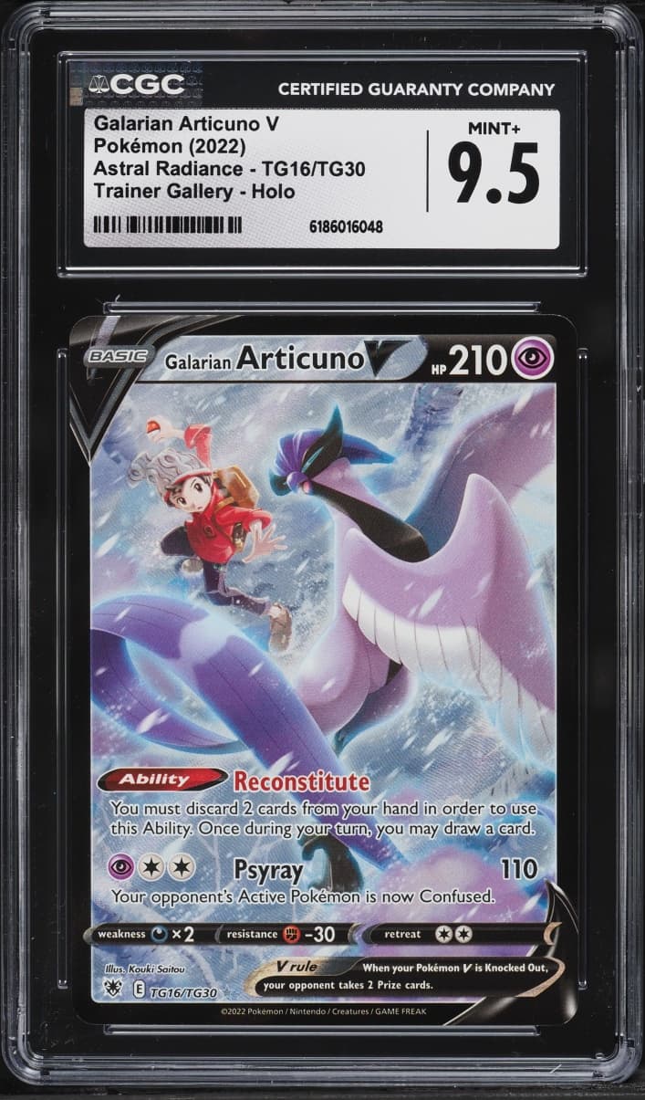 Pokemon Sword & Shield Astral Radiance CHR Galarian Articuno V #TG16
