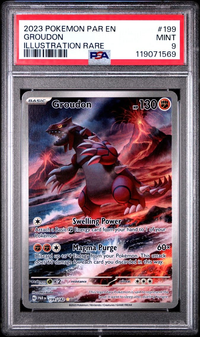 2023 #199 Groudon PSA 9 Par EN-P