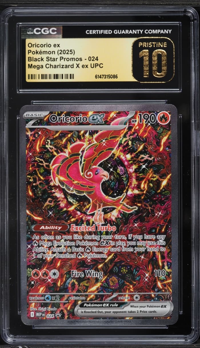Pokemon Mega Evolution Promo Uiltra Premium Alt Art Oricorio EX #24