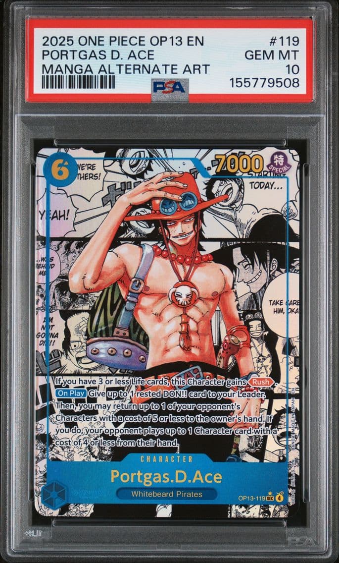 2025 #119 Portgas D. Ace PSA 10 