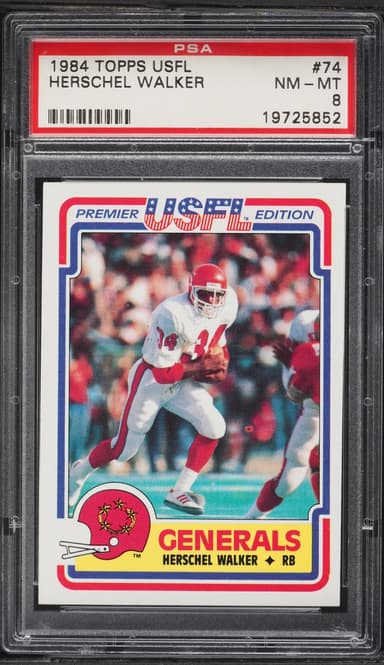 Topps USFL Herschel Walker ROOKIE #74