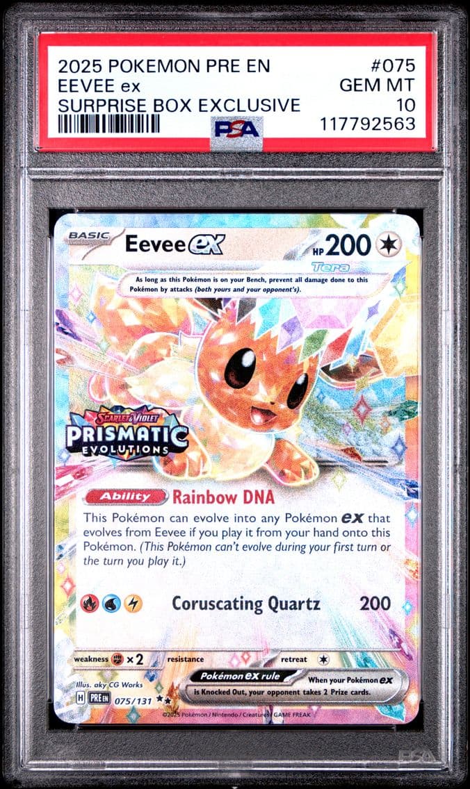 2025 #075 Eevee EX PSA 10 Pre EN