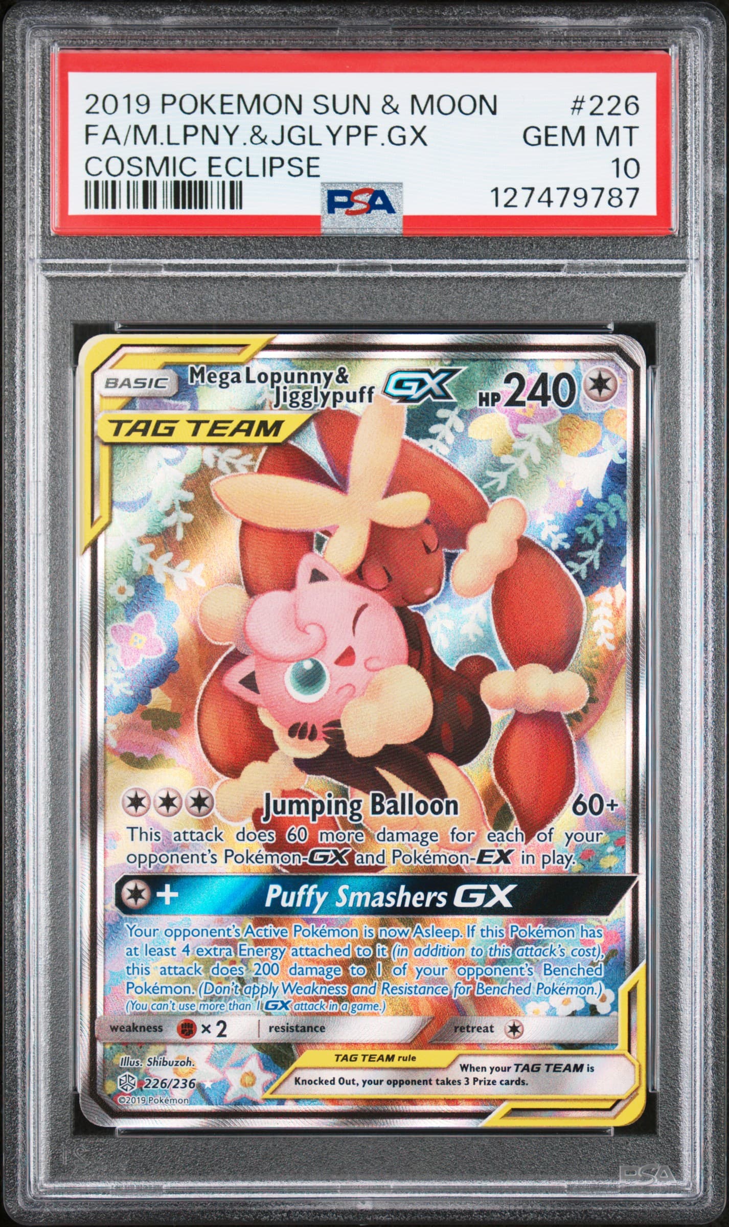 Full Art/Mega Lopunny & Jigglypuff GX