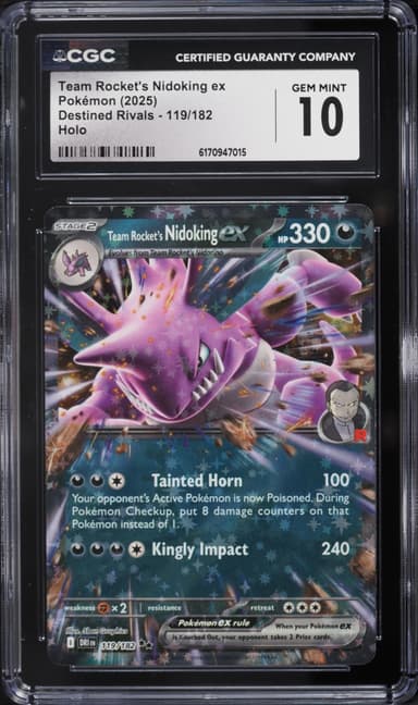 Pokemon Scarlet & Violet Destined Rivals Team Rocket's Nidoking Ex #119