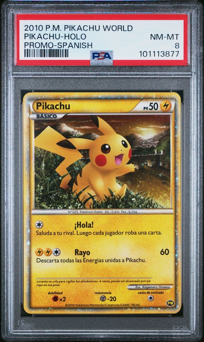 2010 #NA Pikachu-Holo PSA 8 Pika