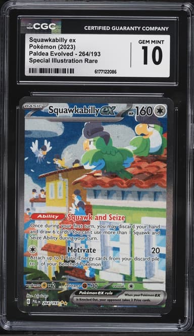 Pokemon Scarlet & Violet Paldea Evolved SIR Squawkabilly EX #264