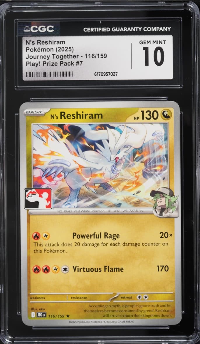 Pokemon Scarlet & Violet Journey Together Play! Prize Pack #7 N's Reshiram #116
