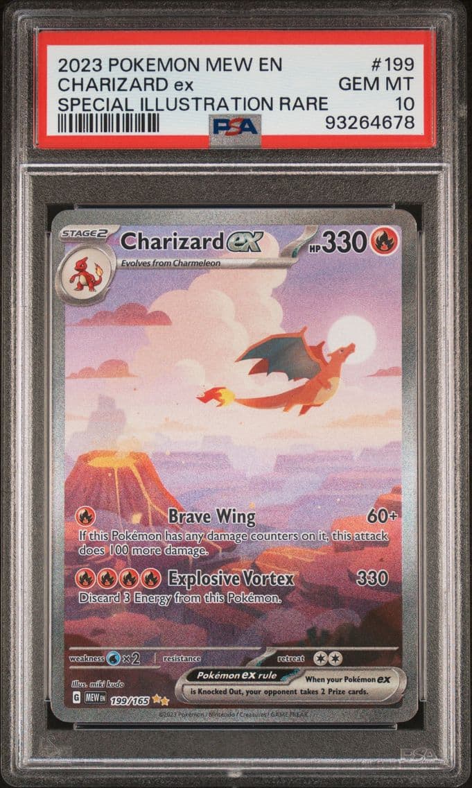 2023 #199 Charizard EX PSA 10 Me
