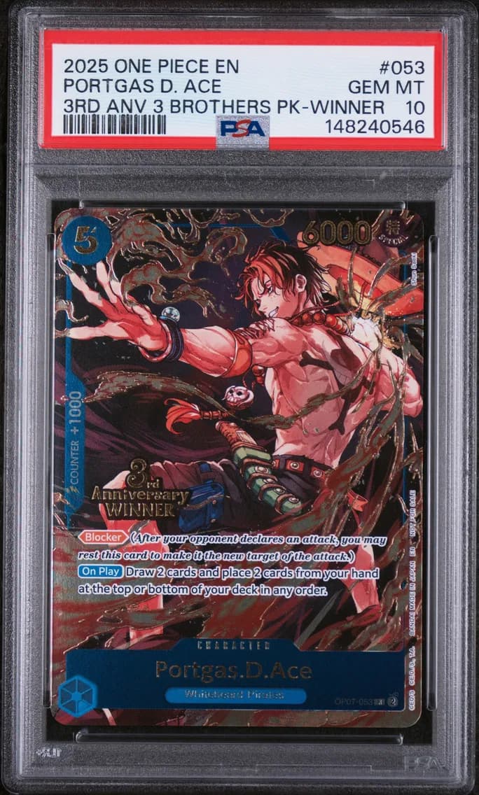 2025 #053 Portgas D. Ace PSA 10 