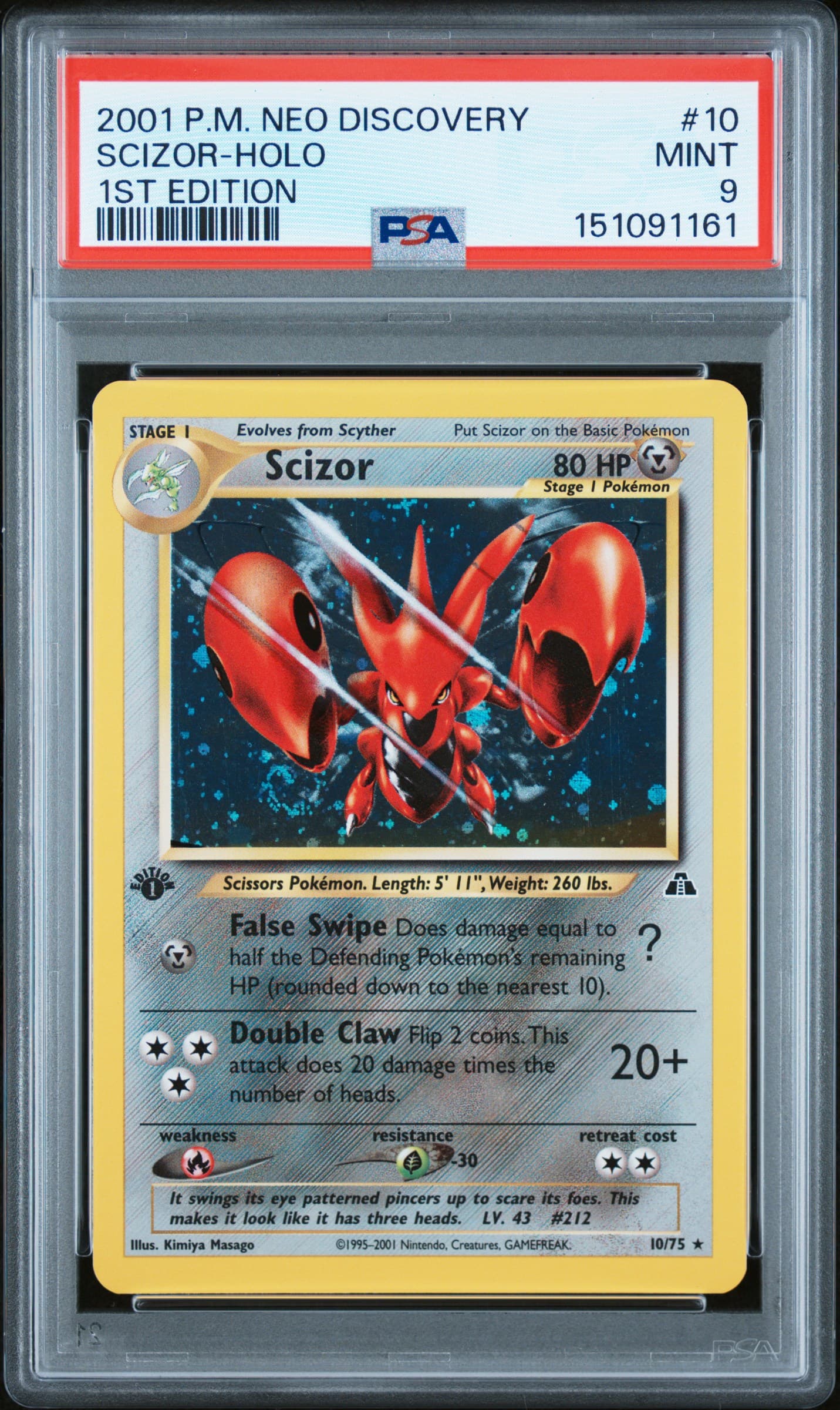 Scizor-Holo 1st Edition