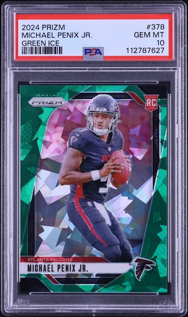 Panini Prizm Green Ice Michael Penix Jr. ROOKIE #378