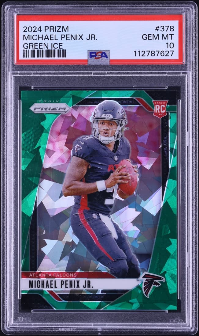 Panini Prizm Green Ice Michael Penix Jr. ROOKIE #378