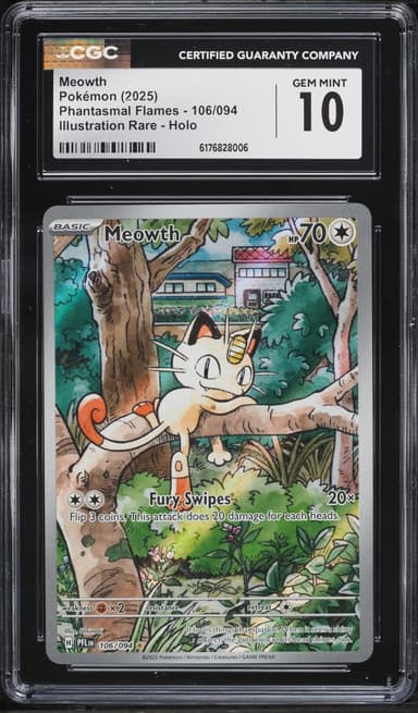 Pokemon Mega Evolution Phantasmal Flames IR Meowth #106