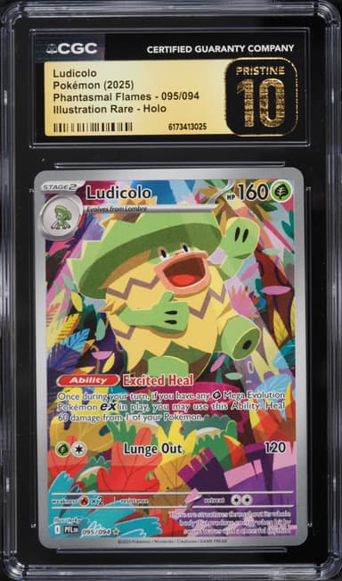 Pokemon Mega Evolution Phantasmal Flames IR Ludicolo #95