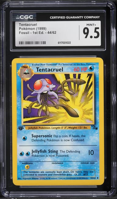 Pokemon Fossil 1st Edition Tentacruel #44