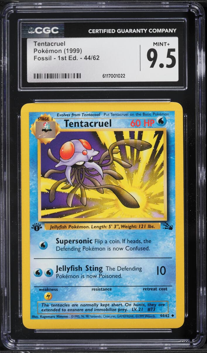 Pokemon Fossil 1st Edition Tentacruel #44