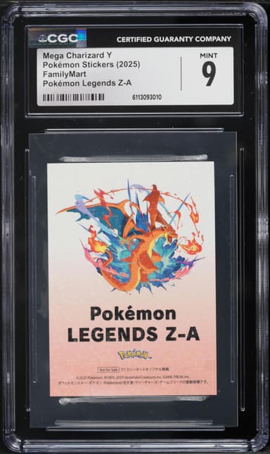 Pokemon Japanese Stickers FamilyMart Legends Z-A Mega Charizard Y