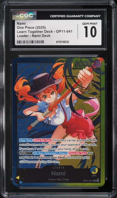 One Piece Learn Together Deck Leader Nami #OP11-041
