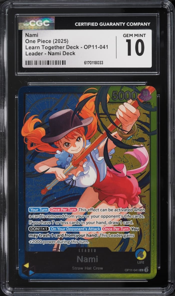 One Piece Learn Together Deck Leader Nami #OP11-041