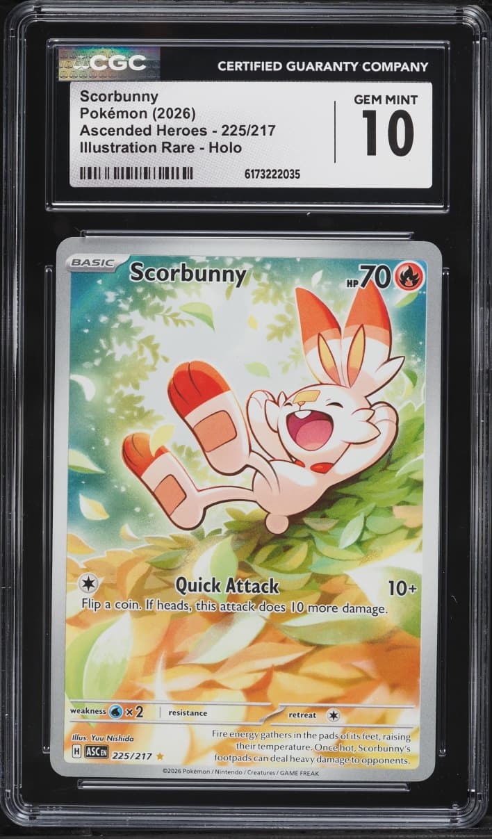 Pokemon Mega Evolution Ascended Heroes IR Scorbunny #225