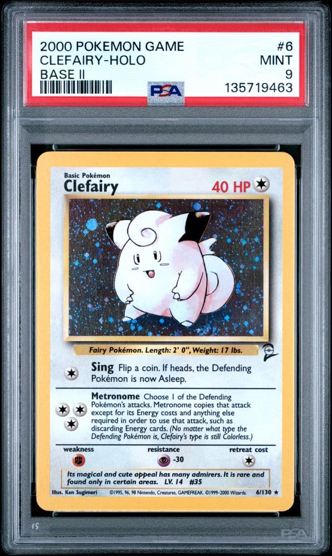 2000 #6 Clefairy-Holo PSA 9 Game