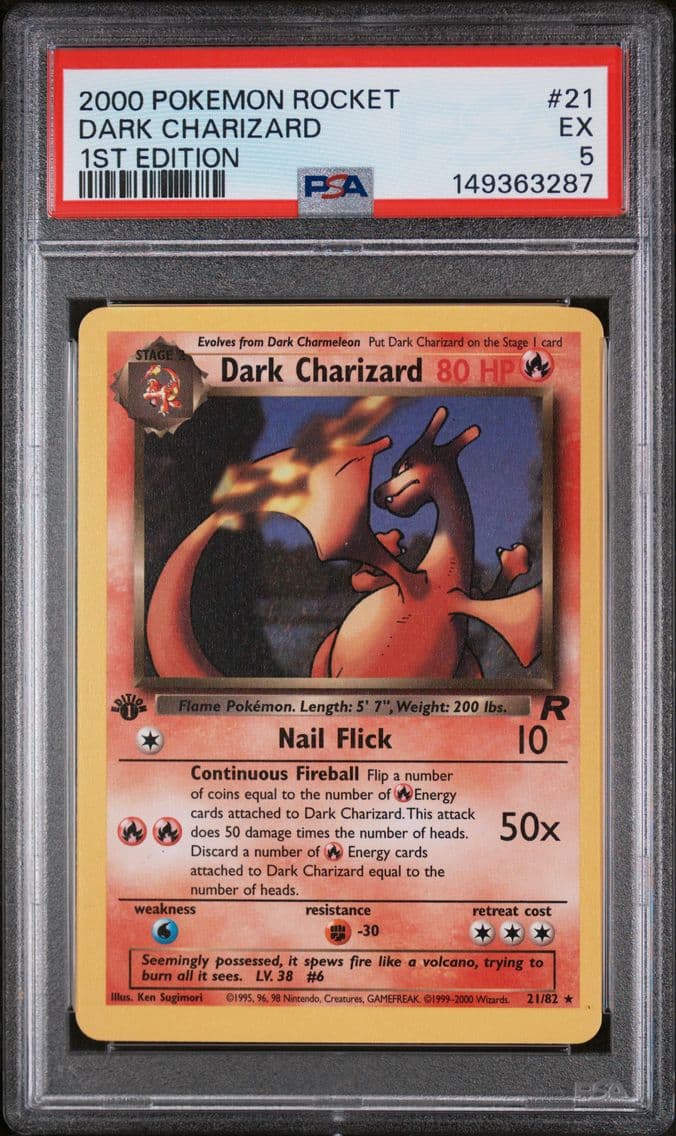2000 #21 Dark Charizard 1st Edit