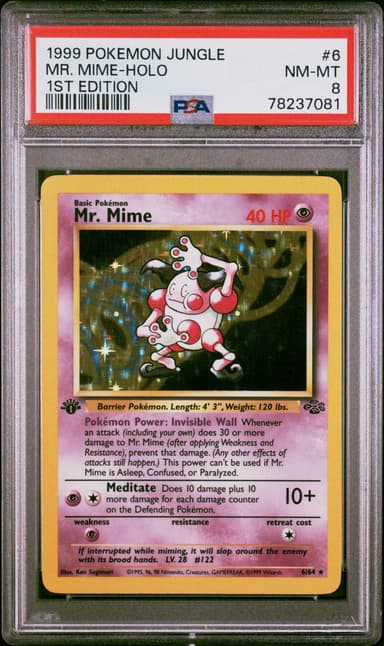 Mr. Mime-Holo 1st Edition