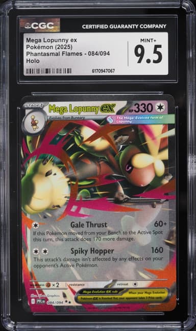 Pokemon Mega Evolution Phantasmal Flames Holo Mega Lopunny Ex #84