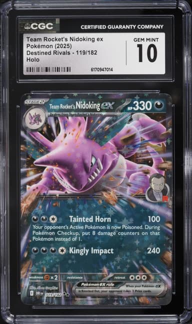 Pokemon Scarlet & Violet Destined Rivals Team Rocket's Nidoking Ex #119
