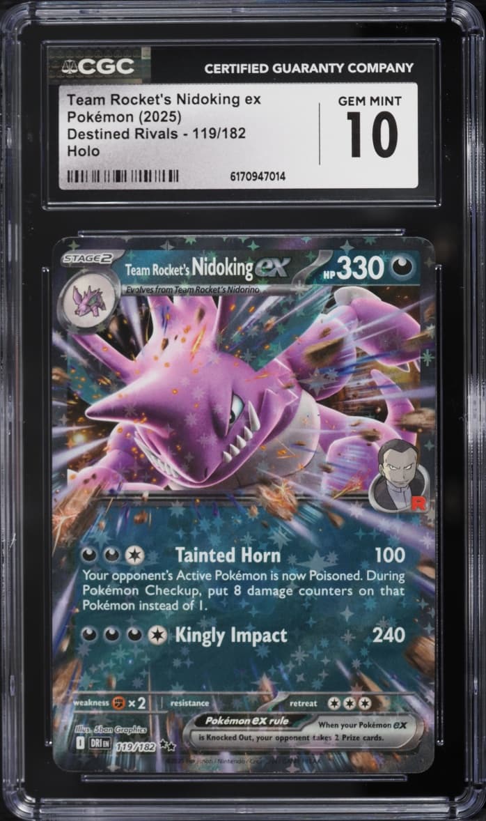 Pokemon Scarlet & Violet Destined Rivals Team Rocket's Nidoking Ex #119