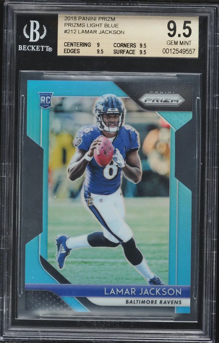 2018 #212 Lamar Jackson BGS 9.5