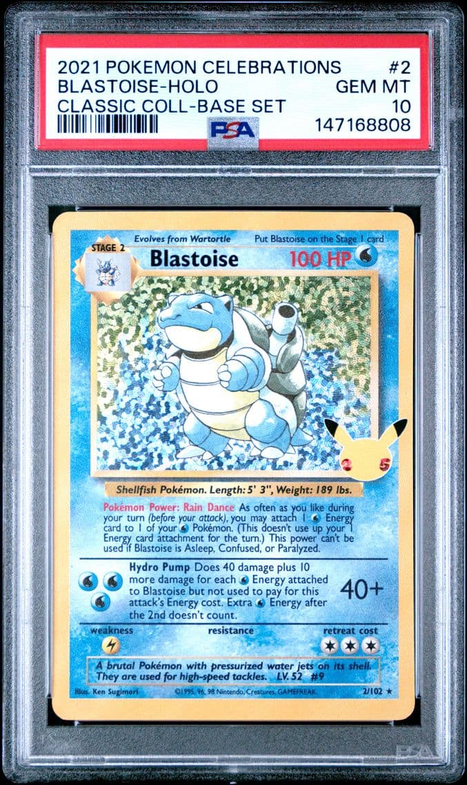 2021 #2 Blastoise-Holo PSA 10 Ce