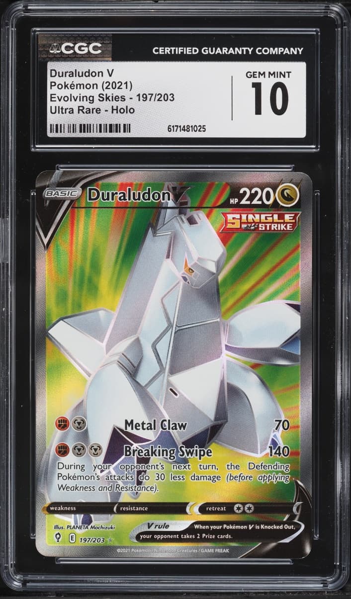 Pokemon Sword & Shield Evolving Skies Full Art Duraludon V #197