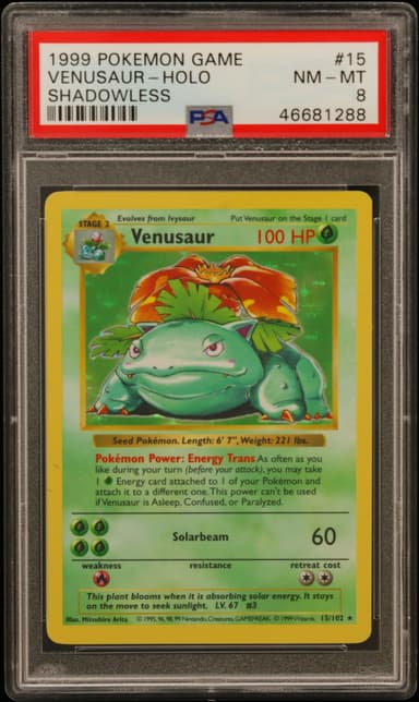 Venusaur-Holo Shadowless
