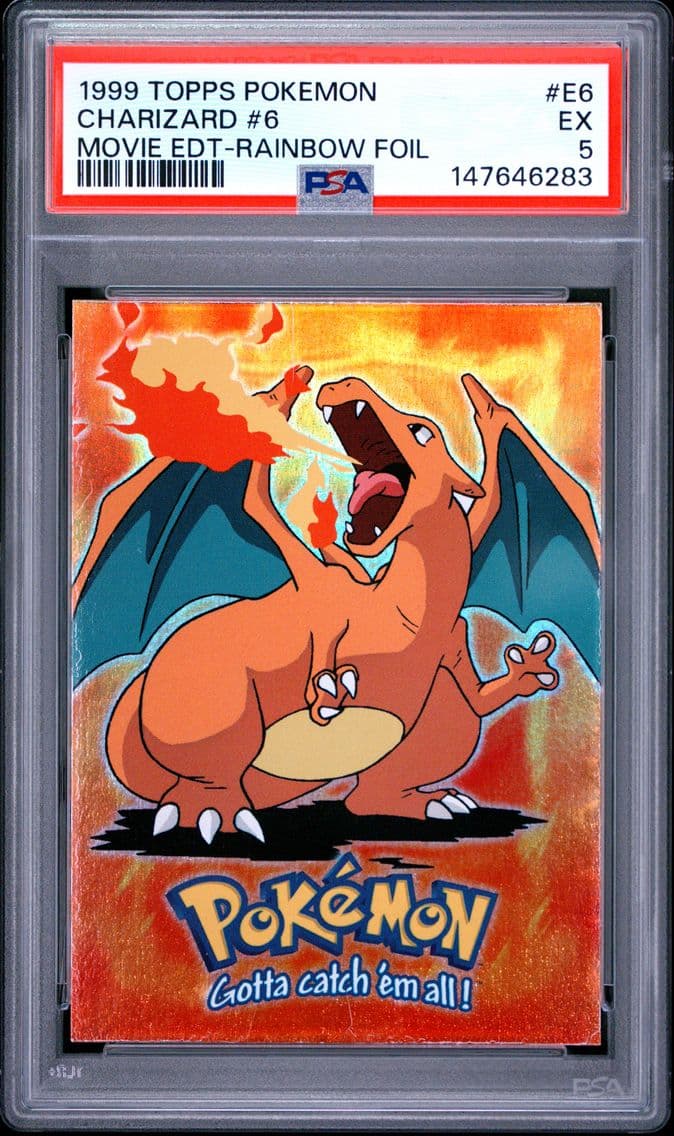 1999 #E6 Charizard #6 PSA 5 Topp