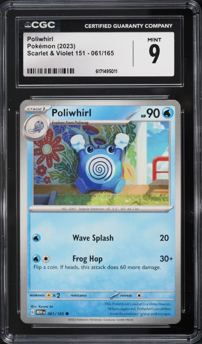 Pokemon Scarlet & Violet 151 Poliwhirl #061